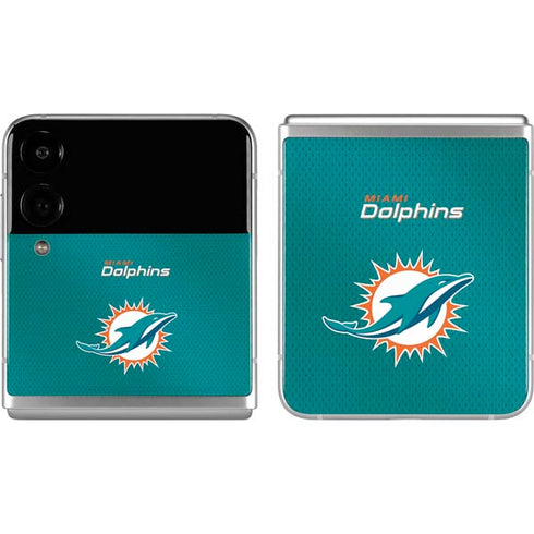 NFL Miami Dolphins Team Jersey Galaxy Z Flip4 5G Skin